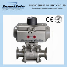 Stainless Steel Pneumatic Ball Valve with Pneumatic Actuator